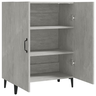 vidaXL Ντουλάπι Γκρι Σκυροδέματος 70x34x90cm Επεξεργασμένο Ξύλο 1 τεμ.