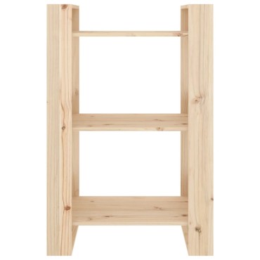 vidaXL Βιβλιοθήκη / Διαχωριστικό Χώρου 60x35x91cm Μασίφ Ξύλο Πεύκου 1 τεμ.