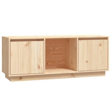 vidaXL Έπιπλο Τηλεόρασης 110,5x35x44cm από Μασίφ Ξύλο Πεύκου