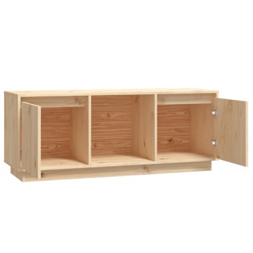 vidaXL Έπιπλο Τηλεόρασης 110,5x35x44cm από Μασίφ Ξύλο Πεύκου