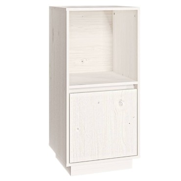vidaXL Ντουλάπι Λευκό 38x35x80cm από Μασίφ Ξύλο Πεύκου 1 τεμ.