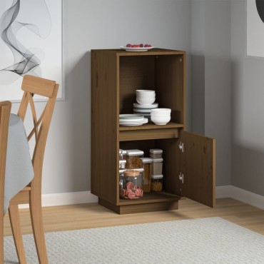 vidaXL Ντουλάπι Καφέ Μέλι 38x35x80cm από Μασίφ Ξύλο Πεύκου 1 τεμ.