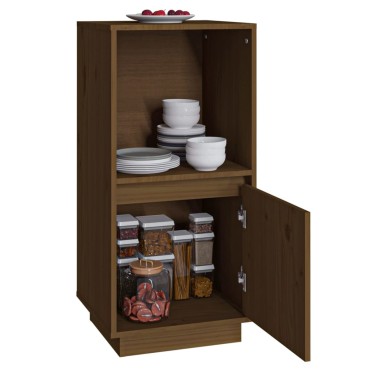 vidaXL Ντουλάπι Καφέ Μέλι 38x35x80cm από Μασίφ Ξύλο Πεύκου 1 τεμ.