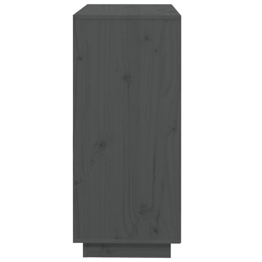 vidaXL Ντουλάπι Γκρι 74x35x80cm από Μασίφ Ξύλο Πεύκου 1 τεμ.