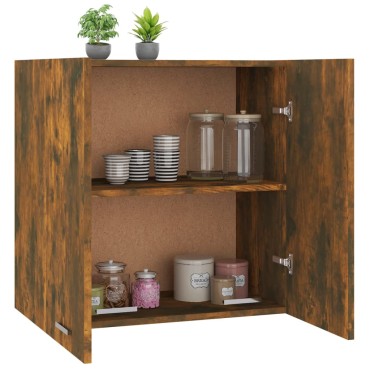 vidaXL Κρεμαστό Ντουλάπι Lyon Καπνιστή Δρυς 60x31x60cm 1 τεμ.