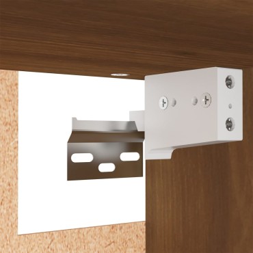 vidaXL Κρεμαστό Ντουλάπι Lyon Καπνιστή Δρυς 60x31x60cm 1 τεμ.