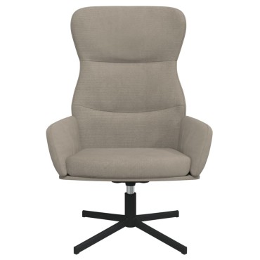vidaXL Πολυθρόνα Relax Ανοιχτό Γκρι Βελούδινη 70x77x94cm 1 τεμ.