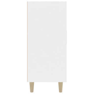 vidaXL Μπουφές Λευκός 90x34x80cm από Επεξεργασμένο Ξύλο 1 τεμ.
