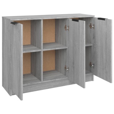 vidaXL Ντουλάπι Γκρι Sonoma 90,5x30x70cm από Επεξεργασμένο Ξύλο 1 τεμ.