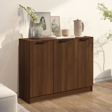 vidaXL Ντουλάπι Καφέ Δρυς 90,5x30x70cm από Επεξεργασμένο Ξύλο 1 τεμ.