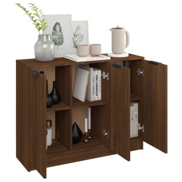 vidaXL Ντουλάπι Καφέ Δρυς 90,5x30x70cm από Επεξεργασμένο Ξύλο 1 τεμ.