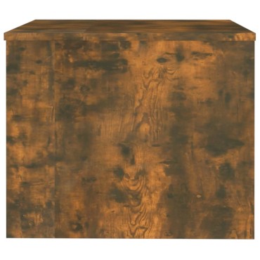 vidaXL Τραπεζάκι Σαλονιού Καπνιστή Δρυς 80x50x40cm Επεξεργασμ. Ξύλο 1 τεμ.