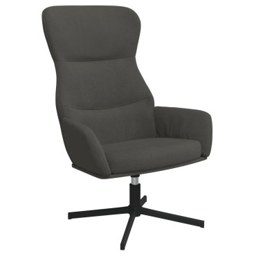 vidaXL Πολυθρόνα Relax Σκούρο Γκρι Βελούδινη 70x77x94cm 1 τεμ.