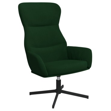 vidaXL Πολυθρόνα Relax Σκούρο Πράσινο Βελούδινη 70x77x94cm 1 τεμ.