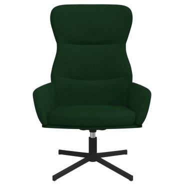 vidaXL Πολυθρόνα Relax Σκούρο Πράσινο Βελούδινη 70x77x94cm 1 τεμ.