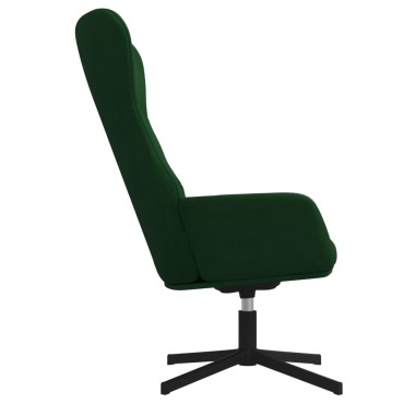 vidaXL Πολυθρόνα Relax Σκούρο Πράσινο Βελούδινη 70x77x94cm 1 τεμ.