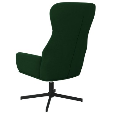 vidaXL Πολυθρόνα Relax Σκούρο Πράσινο Βελούδινη 70x77x94cm 1 τεμ.