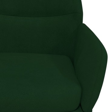 vidaXL Πολυθρόνα Relax Σκούρο Πράσινο Βελούδινη 70x77x94cm 1 τεμ.