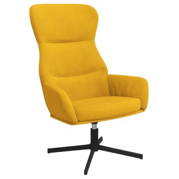 vidaXL Πολυθρόνα Relax Κίτρινο Μουσταρδί Βελούδινη 70x77x94cm 1 τεμ.