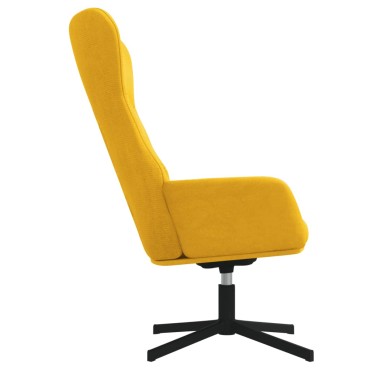 vidaXL Πολυθρόνα Relax Κίτρινο Μουσταρδί Βελούδινη 70x77x94cm 1 τεμ.