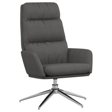 vidaXL Πολυθρόνα Relax Σκούρο Γκρι Υφασμάτινη 70x77x98cm 1 τεμ.