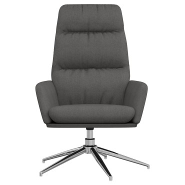 vidaXL Πολυθρόνα Relax Σκούρο Γκρι Υφασμάτινη 70x77x98cm 1 τεμ.