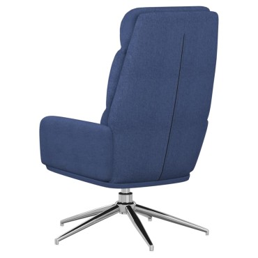 vidaXL Πολυθρόνα Relax Μπλε Υφασμάτινη 70x77x98cm 1 τεμ.