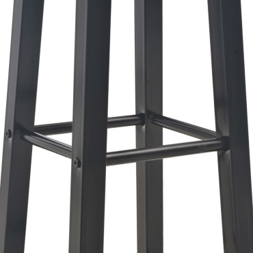 vidaXL Σκαμπό Μπαρ 2 τεμ. Μαύρα από MDF 30x30x70cm