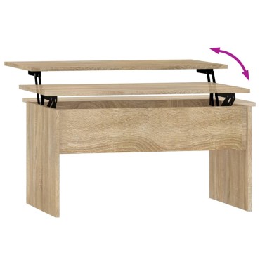 vidaXL Τραπεζάκι Σαλονιού Sonoma Δρυς 80x50,5x41,5cm Επεξεργ. Ξύλο 1 τεμ.