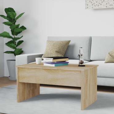 vidaXL Τραπεζάκι Σαλονιού Sonoma Δρυς 80x50,5x41,5cm Επεξεργ. Ξύλο 1 τεμ.