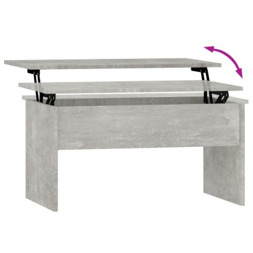 vidaXL Τραπεζάκι Σαλονιού Γκρι Σκυρ. 80x50,5x41,5cm Επεξεργ. Ξύλο 1 τεμ.