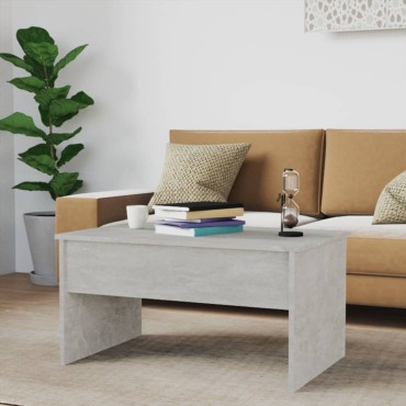 vidaXL Τραπεζάκι Σαλονιού Γκρι Σκυρ. 80x50,5x41,5cm Επεξεργ. Ξύλο 1 τεμ.