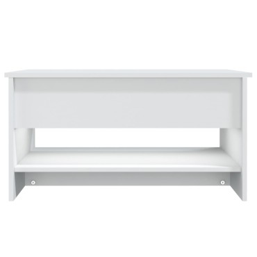 vidaXL Τραπεζάκι Σαλονιού Λευκό 80x50x40cm Επεξεργασμένο Ξύλο 1 τεμ.