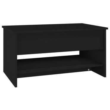 vidaXL Τραπεζάκι Σαλονιού Μαύρο 80x50x40cm Επεξεργασμένο Ξύλο 1 τεμ.