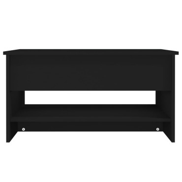 vidaXL Τραπεζάκι Σαλονιού Μαύρο 80x50x40cm Επεξεργασμένο Ξύλο 1 τεμ.