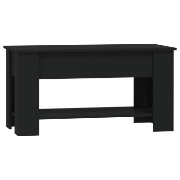 vidaXL Τραπεζάκι Σαλονιού Μαύρο 102x49x42cm από Επεξεργασμένο Ξύλο 1 τεμ.