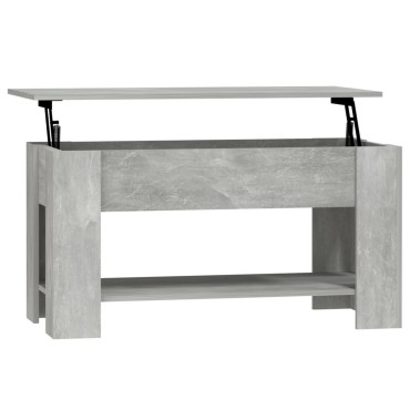 vidaXL Τραπεζάκι Σαλονιού Γκρι Σκυρ. 101x49x52cm Επεξεργασμένο Ξύλο 1 τεμ.