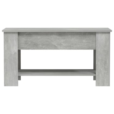 vidaXL Τραπεζάκι Σαλονιού Γκρι Σκυρ. 101x49x52cm Επεξεργασμένο Ξύλο 1 τεμ.