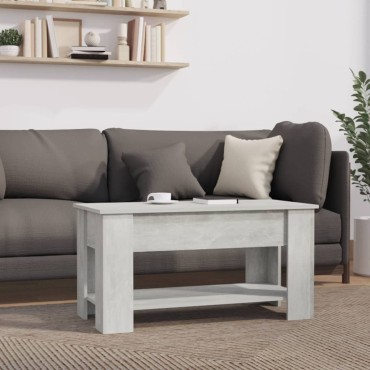 vidaXL Τραπεζάκι Σαλονιού Γκρι Σκυρ. 101x49x52cm Επεξεργασμένο Ξύλο 1 τεμ.