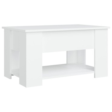 vidaXL Τραπεζάκι Σαλονιού Λευκό 79x49x41cm Επεξεργασμένο Ξύλο 1 τεμ.