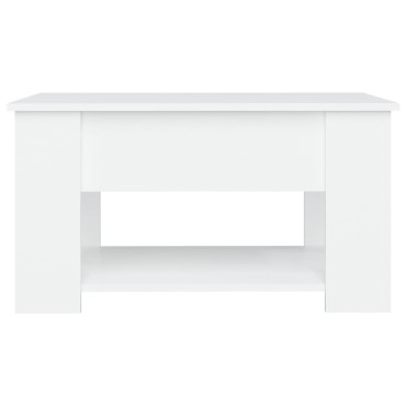 vidaXL Τραπεζάκι Σαλονιού Λευκό 79x49x41cm Επεξεργασμένο Ξύλο 1 τεμ.