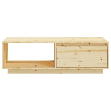 vidaXL Τραπεζάκι Σαλονιού 110x50x33,5cm από Μασίφ Ξύλο Ελάτης 1 τεμ.