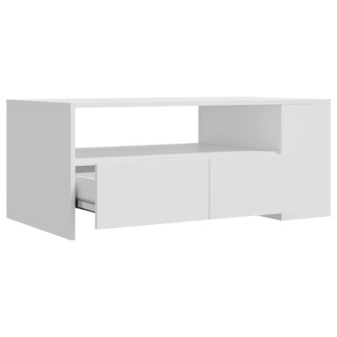 vidaXL Τραπεζάκι Σαλονιού Λευκό 102x55x42cm από Επεξεργ. Ξύλο 1 τεμ.