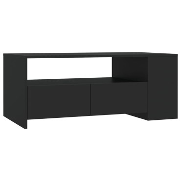 vidaXL Τραπεζάκι Σαλονιού Μαύρο 102x55x42cm από Επεξεργ. Ξύλο 1 τεμ.
