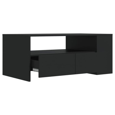 vidaXL Τραπεζάκι Σαλονιού Μαύρο 102x55x42cm από Επεξεργ. Ξύλο 1 τεμ.