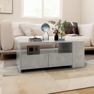 vidaXL Τραπεζάκι Σαλονιού Γκρι Σκυρ. 102x55x42cm Επεξεργασμένο Ξύλο 1 τεμ.