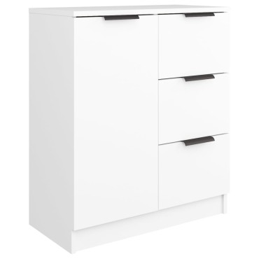 vidaXL Συρταριέρα Λευκή 60x30x70cm από Επεξεργασμένο Ξύλο 1 τεμ.