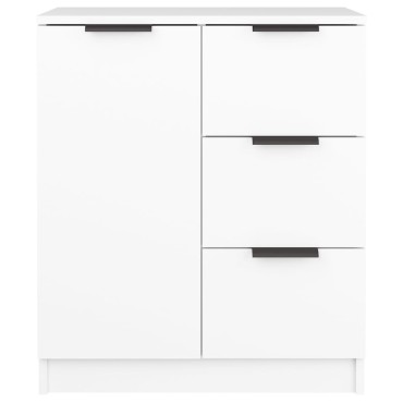 vidaXL Συρταριέρα Λευκή 60x30x70cm από Επεξεργασμένο Ξύλο 1 τεμ.