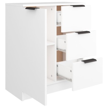 vidaXL Συρταριέρα Λευκή 60x30x70cm από Επεξεργασμένο Ξύλο 1 τεμ.