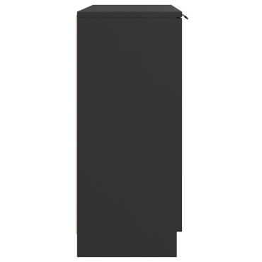 vidaXL Ντουλάπι Μαύρο 60x30x70cm από Επεξεργασμένο Ξύλο 1 τεμ.